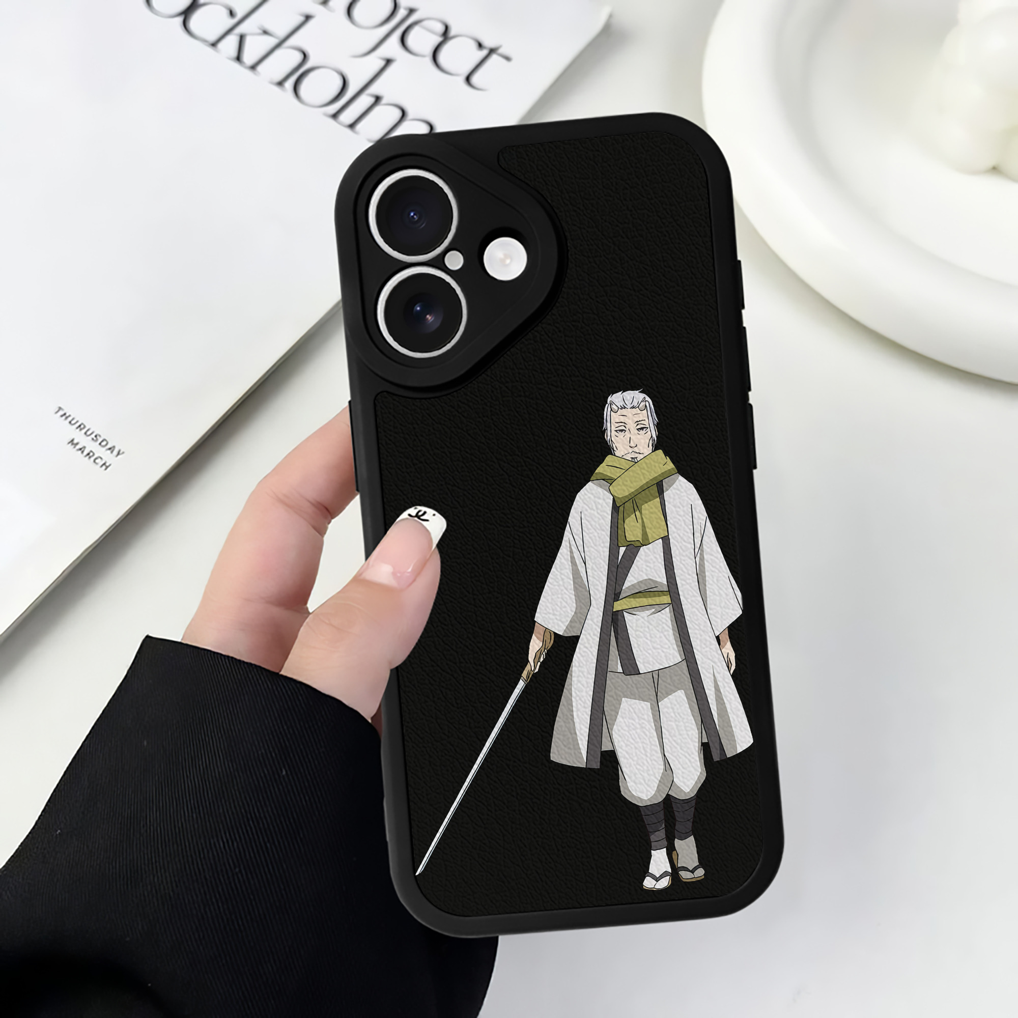 （画像用） 転スラ Regarding Reincarnated to Slime 【iPhone 16シリーズ対応】シリコンスマホケース（レザー調） 材質：シリコン